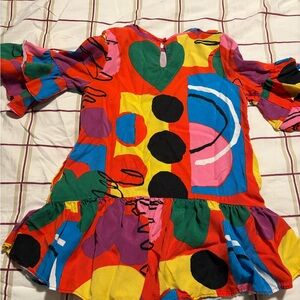 Stella McCartney Kids Red and Purple Dress